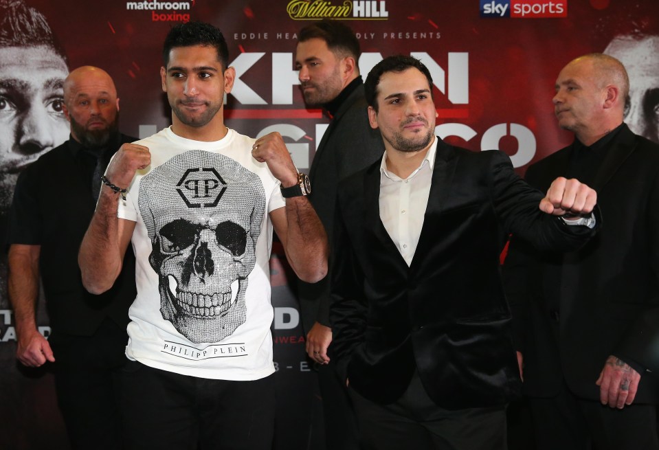 Amir Khan and Phil Lo Greco are fighting in Liverpool this weekend