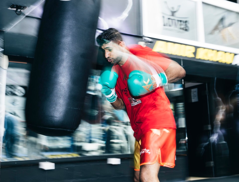 Amir Khan looks in tip top shape ahead of his return to the ring