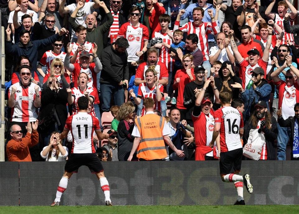 Southampton fans are heading for the Championship for the first time in six years