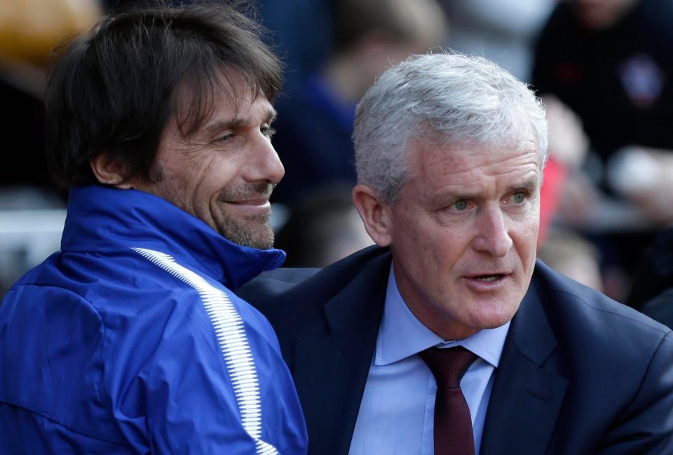  The message from both sets of fans to managers Antonio Conte and Mark Hughes is clear: they favour a top four finish or Premier League safety to winning the FA Cup