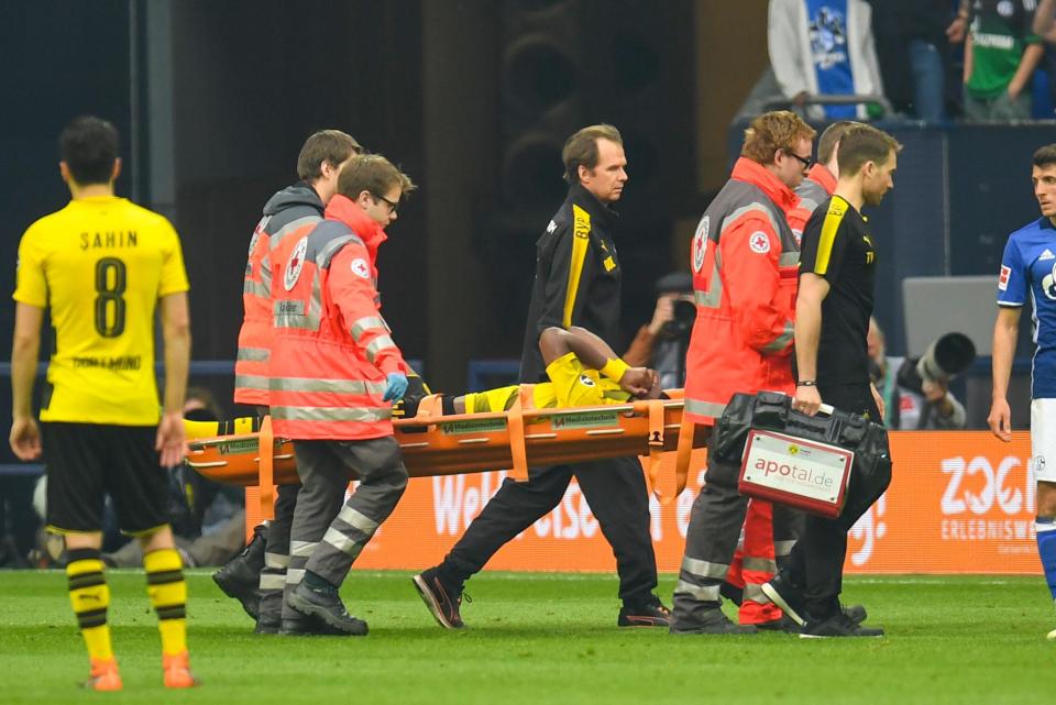  Batshuayi's prolific loan spell at Dortmund was ended earlier this month after he injured his ankle against Schalke