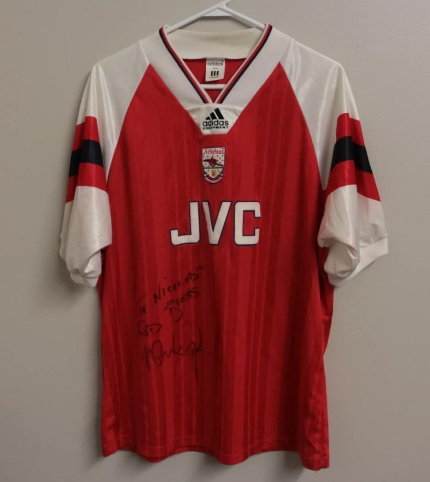 Around 500 of the former Arsenal man’s mementos are up for sale in the US