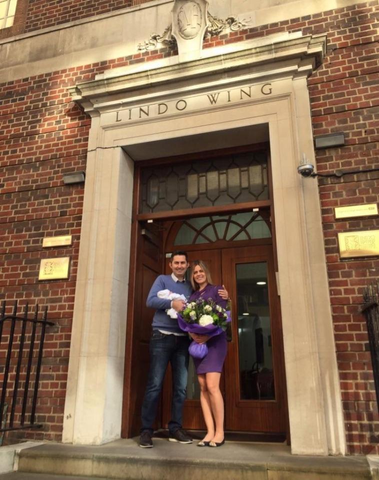 Ana Klemencic Cabuk, pictured with her husband Serdar, gave birth to her daughter Mia in the Lindo wing