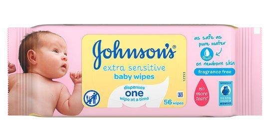  These Johnsons extra sensitive wipes sold at Tesco are the cheapest in the UK.