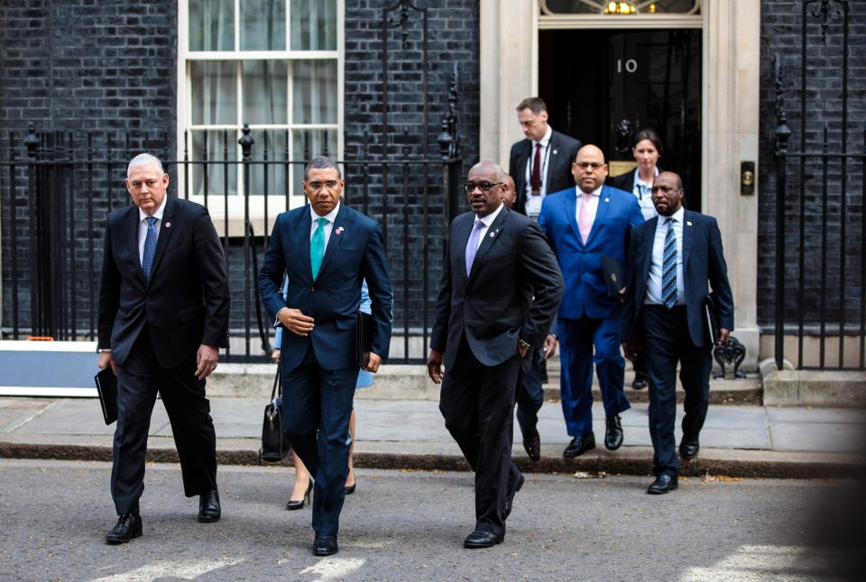  Commonwealth representatives leave N10 following a meeting with the PM as the Government has apologised over the Windrush Generation debacle