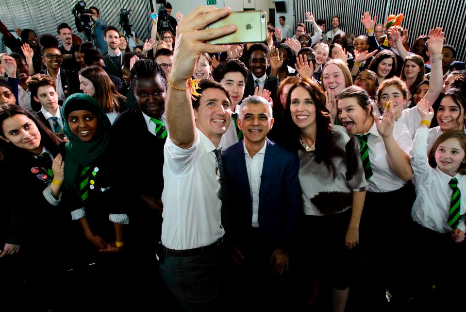  They took a selfie along with New Zealand's PM Jacinda Arden