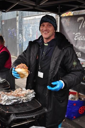  Food market stall The Rib Man only runs on Sundays