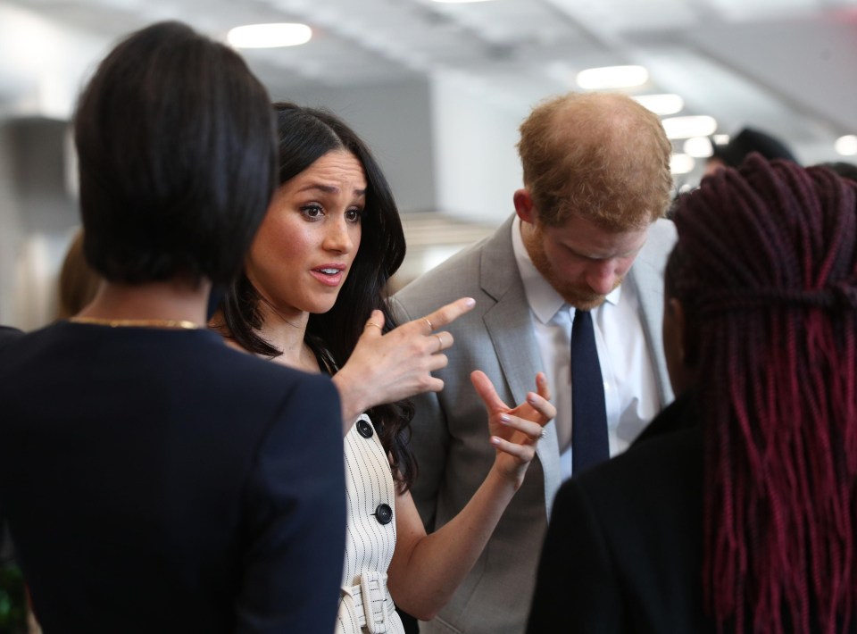 Markle held her own as she spoke during at the reception of the Commonwealth event