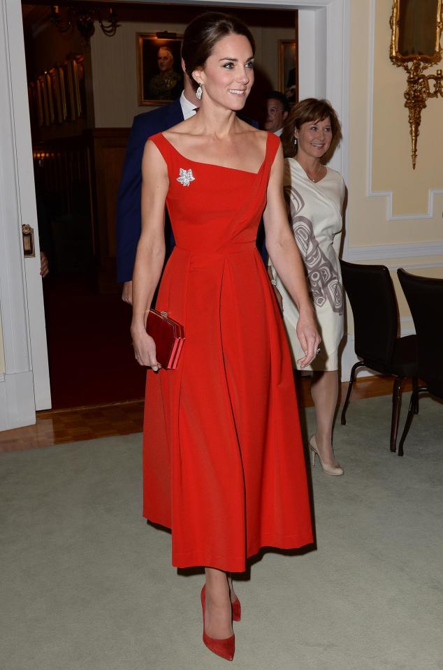  Kate followed in her footsteps in 2016 for a reception at the Government House in Canada