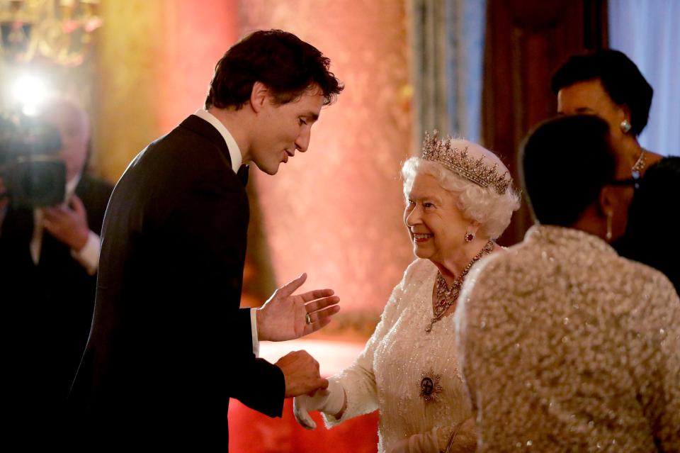  Justin Trudeau charmed Her Majesty the Queen last night - and she was all smiles