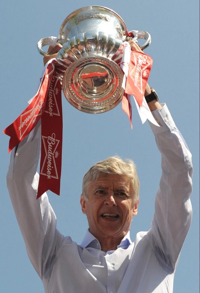  Wenger won the FA Cup in three of the past four seasons