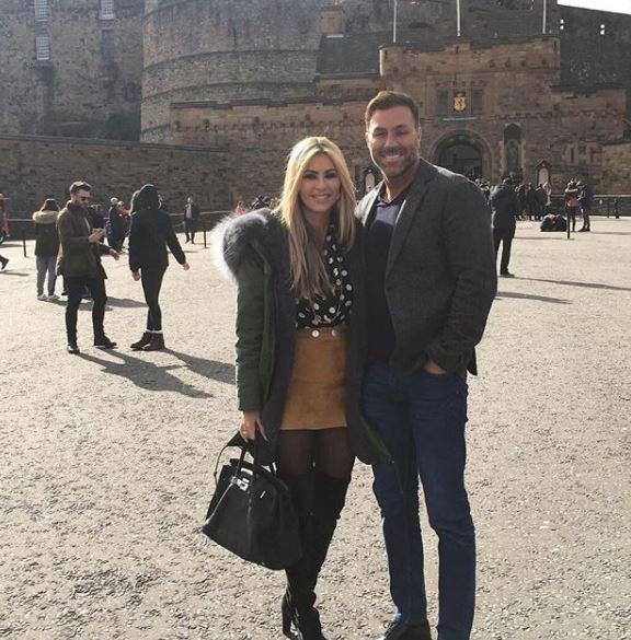  Dawn posts a pic from her trip to Scotland this week with footballer husband Ashley Ward