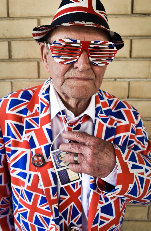 Pensioner Terry Hut is ready to welcome the latest royal arrival