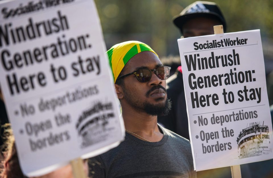  People protested the treatment of the Windrush Generation today in London