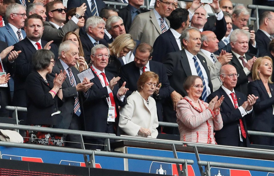 Executive vice-chairman Ed Woodward took in the game alongside Sir Alex Ferguson