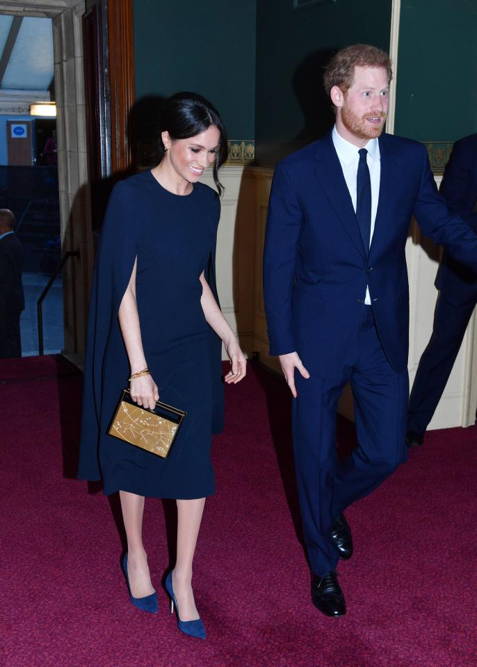  The actress looked stunning in a navy dress