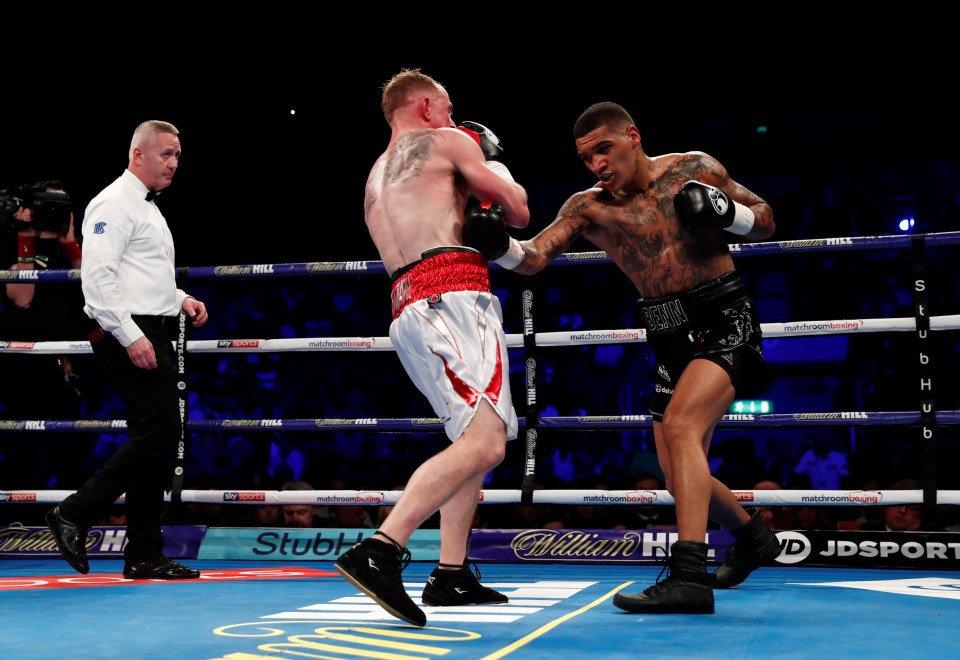 Benn dominated from the first bell, but was still pushed into the last half of the bout