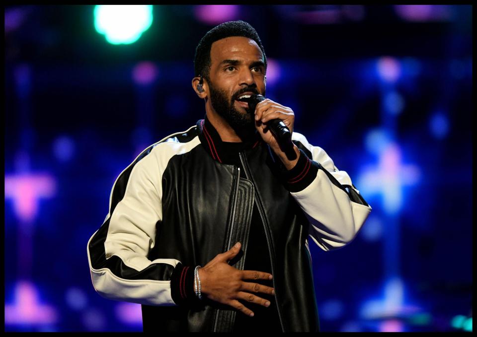  Craig David belted out his hits