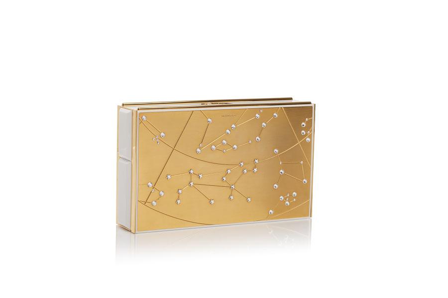  If you feel you can splash the cash, then this gold zodiac clutch is the perfect buy