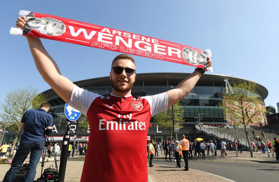  Arsenal fans enjoyed the sunshine and will look forward to welcoming their first new manager since 1996