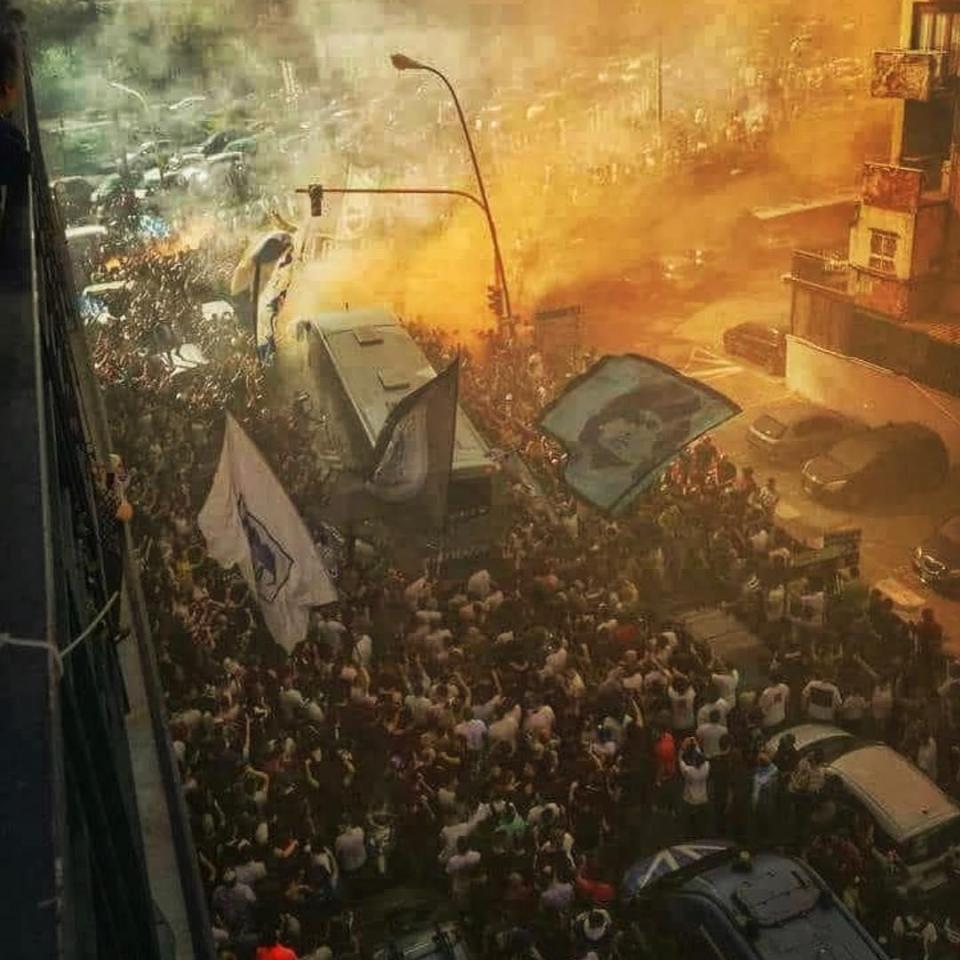 Napoli's passionate fans took to the streets after claiming victory over Juventus to tee up one of the most exciting Serie A finales for decades