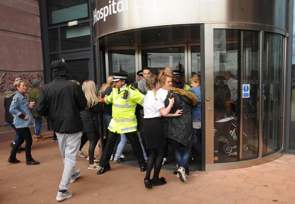  A crowd dubbed 'Aflie's army' threatened to storm the hospital Alfie is in