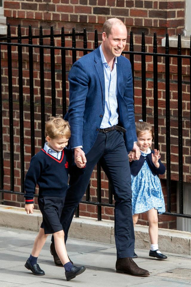  Princess Charlotte and Prince George visited their new brother in hospital