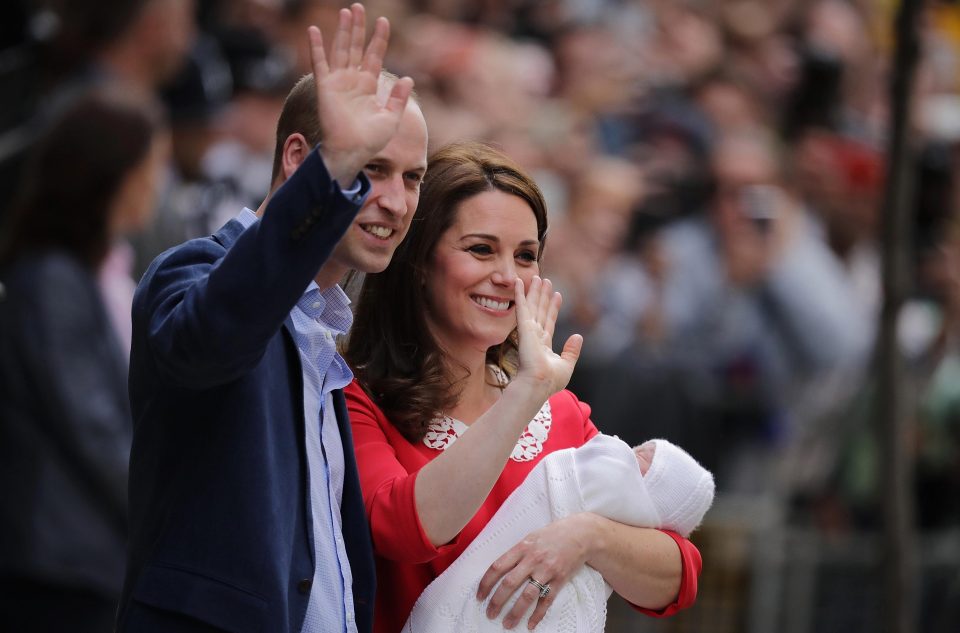  William and Kate welcomed their new baby on Monday, and showed him off to the world outside the hospital