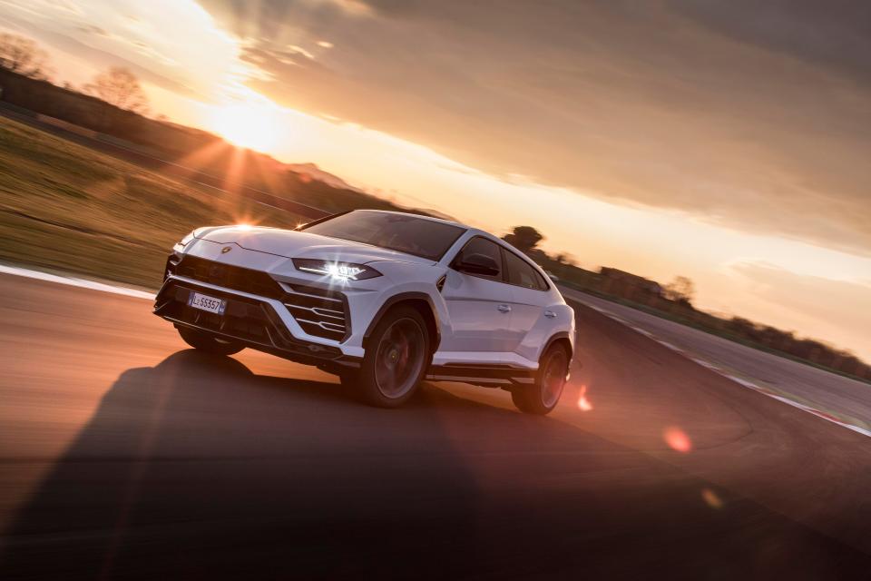  The sizeable Urus can fit eight flight bags in the boot