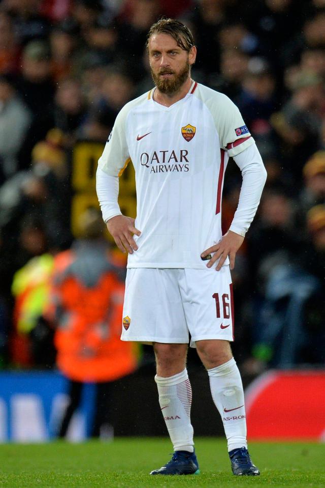 Roma captain Daniele De Rossi accused Liverpool of 'long ball' tactics