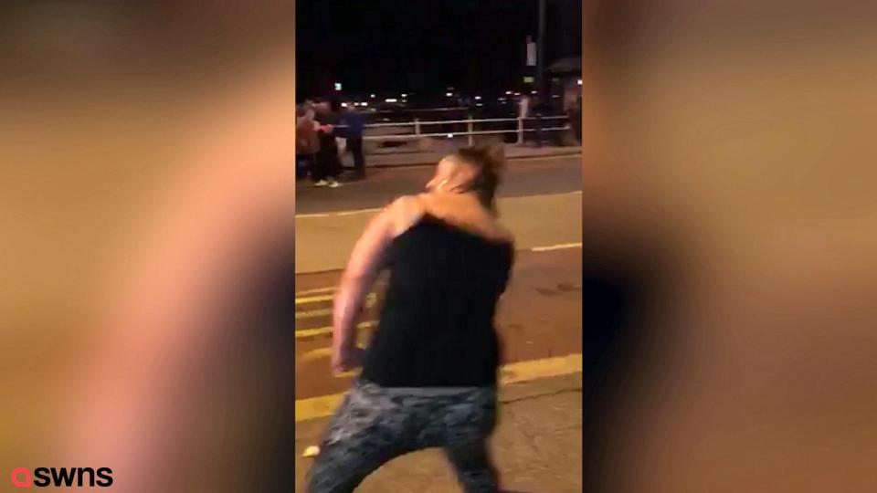  Footage of the incident has gone viral after it was published on Facebook