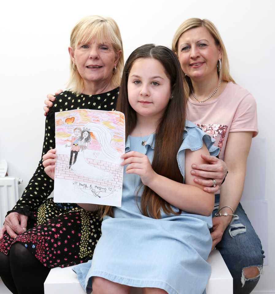 Lexie with proud mum Claire, right, and nan Shirley