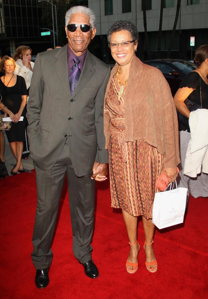  Freeman with his second wife Myrna, who helped raise E'Dena, a year before they split up in 2007