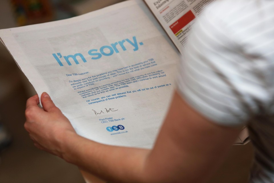 TSB has apologised for the tech issues by offering an increased interest rate for customers