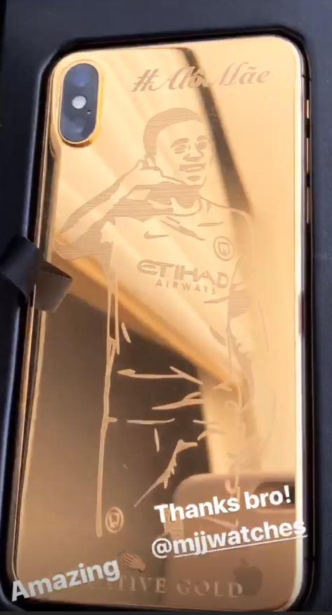  MJJ Watches had Gabriel Jesus' famous celebration etched into the iPhone