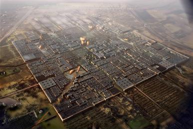  A concept design for what Masdar City should look like when completed