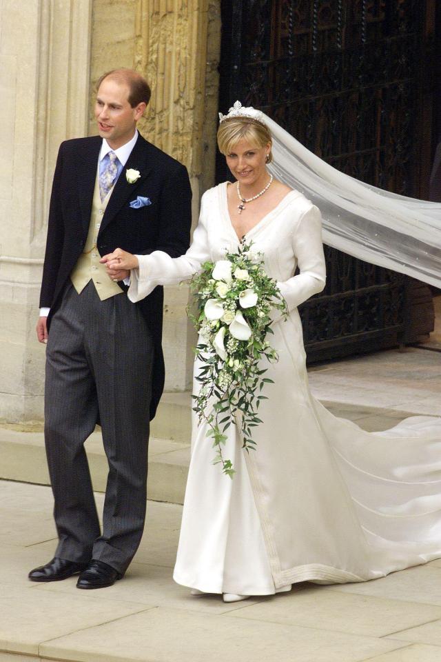 Prince Edward and the Countess on their wedding day at St George's Chapel, Windsor