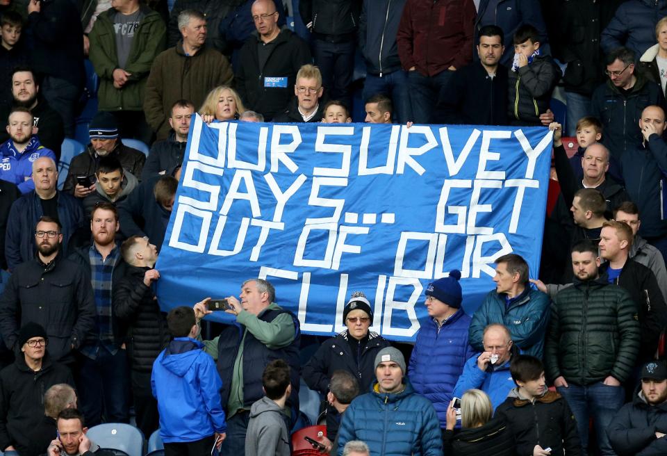 Everton fans are evidently not fans of Sam Allardyce despite his solid stint