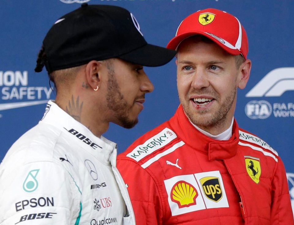  Lewis Hamilton has accused Sebastian Vettel of breaking the rules