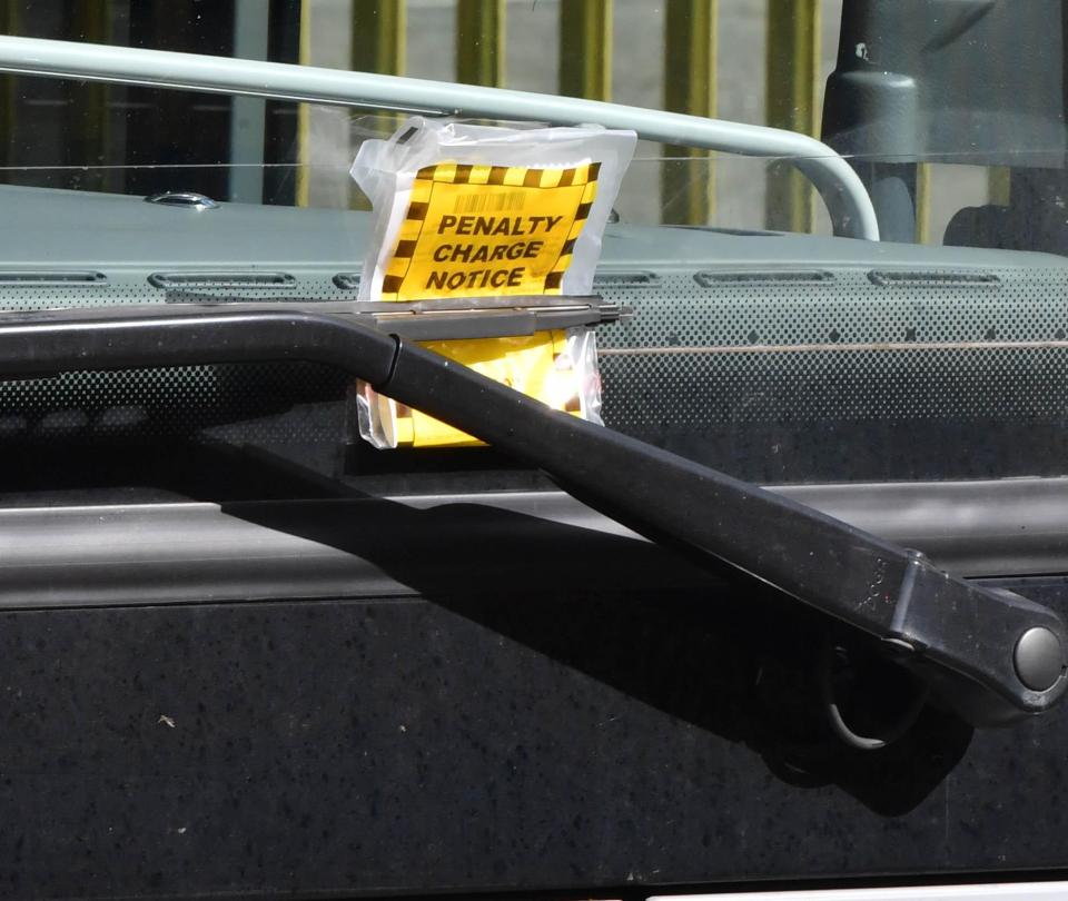 The yellow ticket was clearly visible on Arsenal's coach on Sunday morning