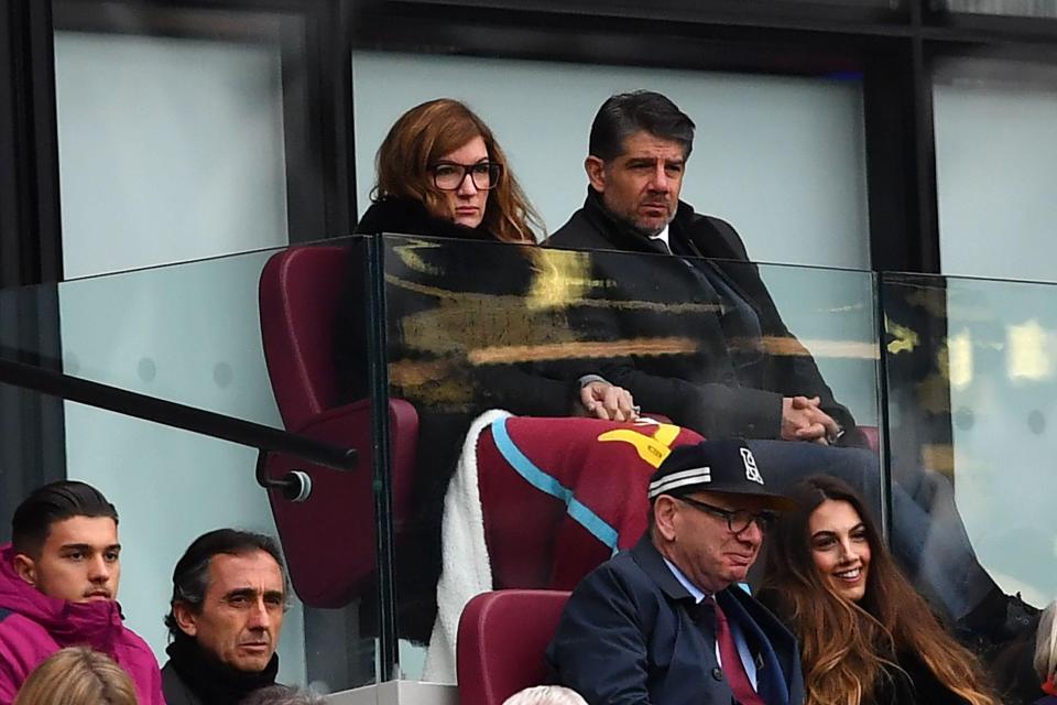 Karren Brady watched on as West Ham were ripped to shreds on Sunday