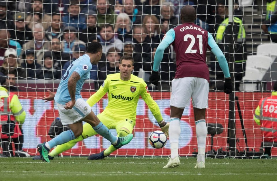 Gabriel Jesus restored Man Citys two-goal lead early in the second-half