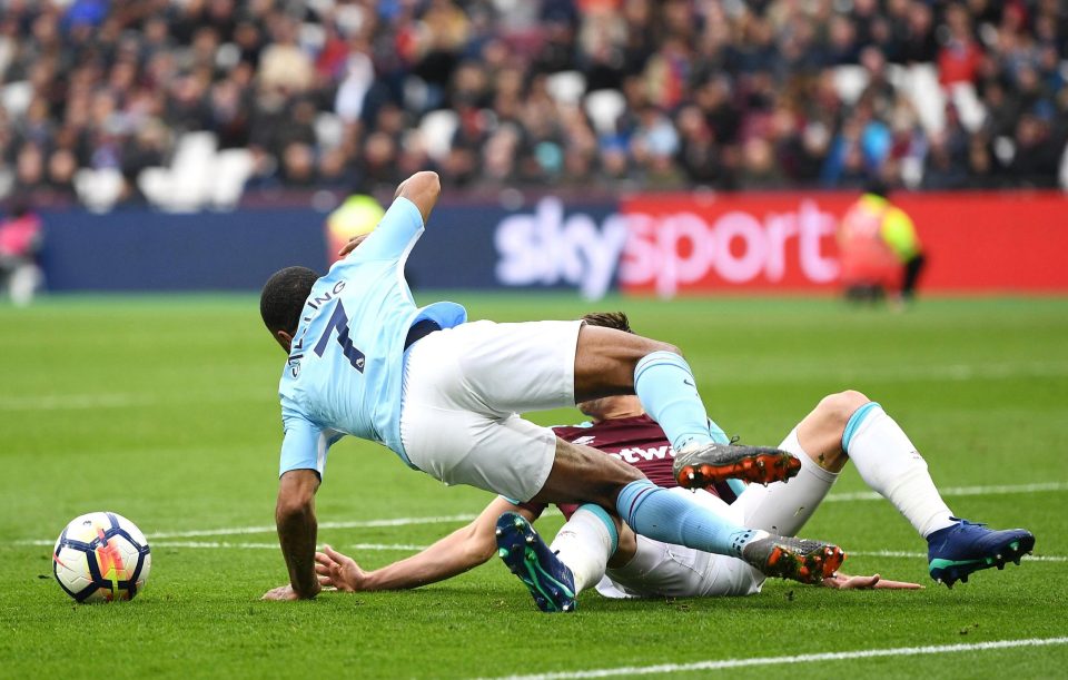 Raheem Sterling was outrageously denied a second-half penalty