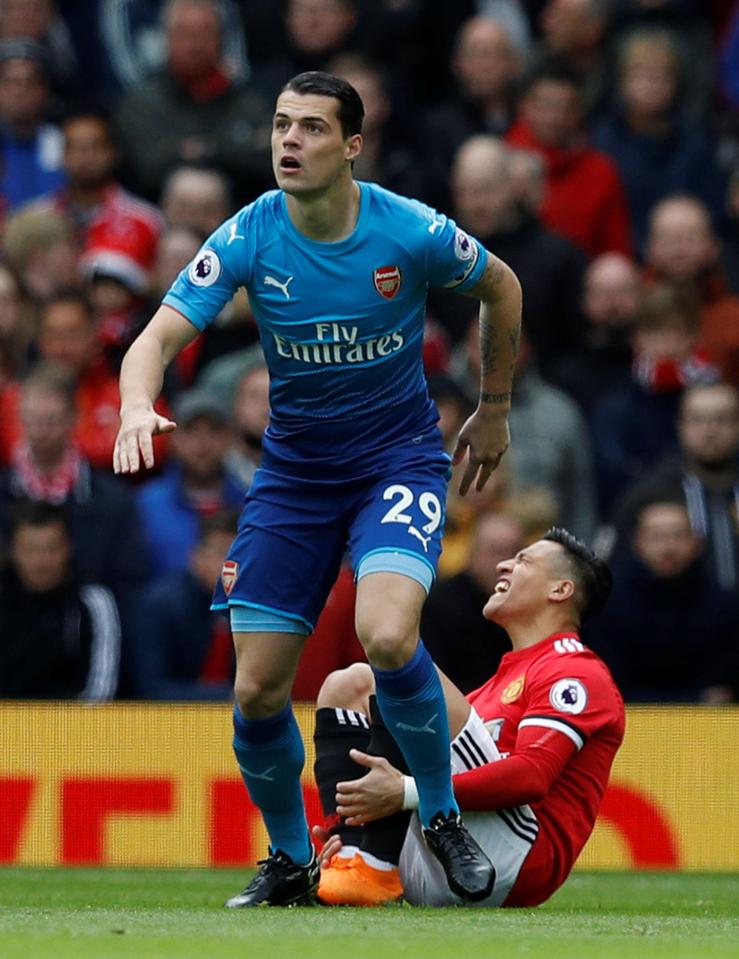  Granit Xhaka was slated by Graeme Souness after his poor showing against Manchester United