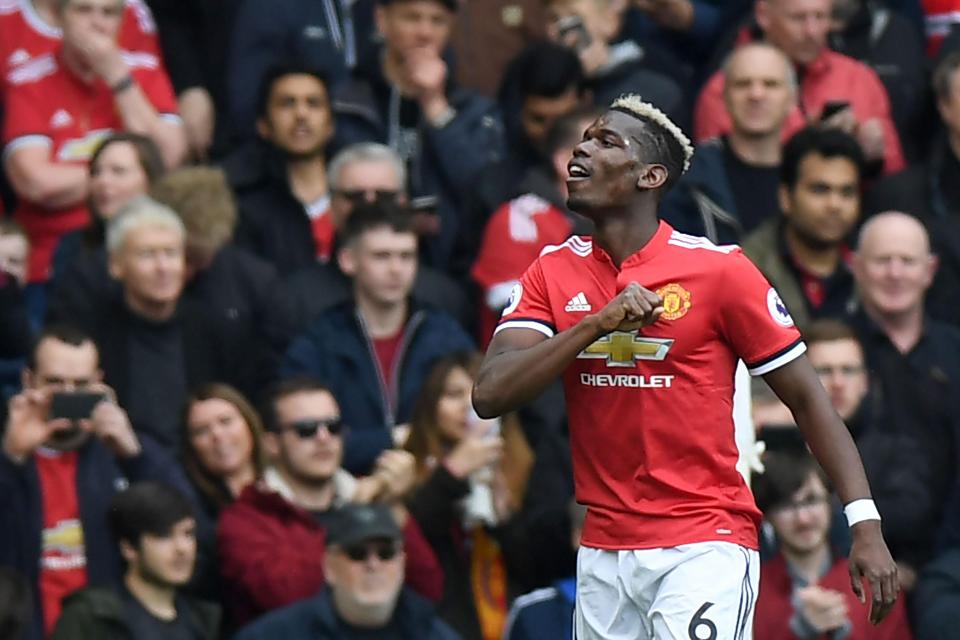 The French midfielder could hardly believe his luck as he notched United into an early lead