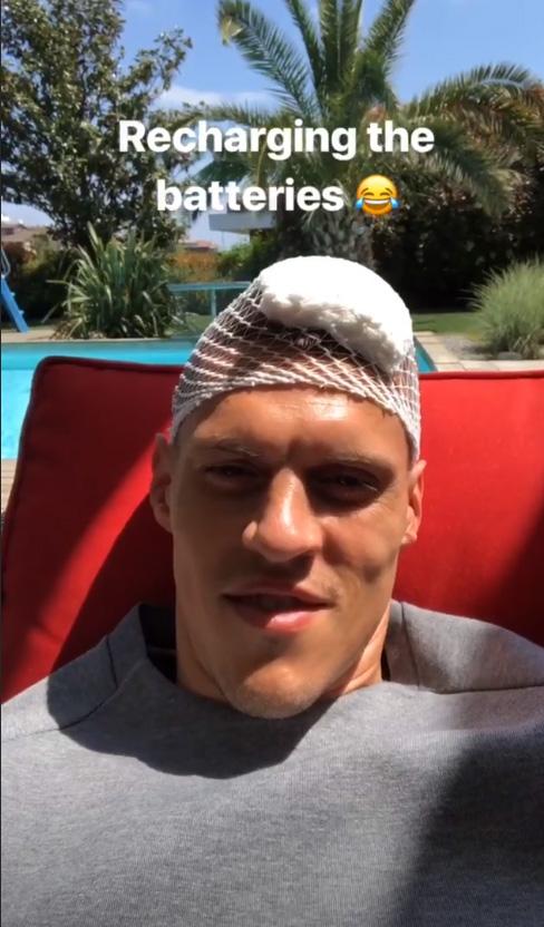 Martin Skrtel is now 'recharging the batteries' after the horror head collision