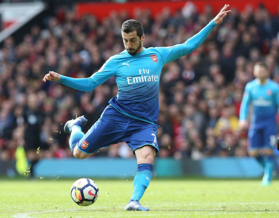  The Armenian endured a dismal spell at Old Trafford before moving to Arsenal in January