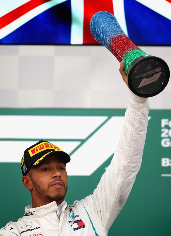  Hamilton hailed his first of the season at the Azerbaijan Grand Prix