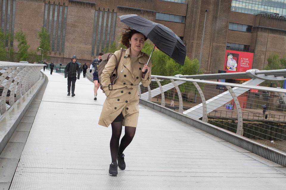  A warning is in place for strong winds for much of today