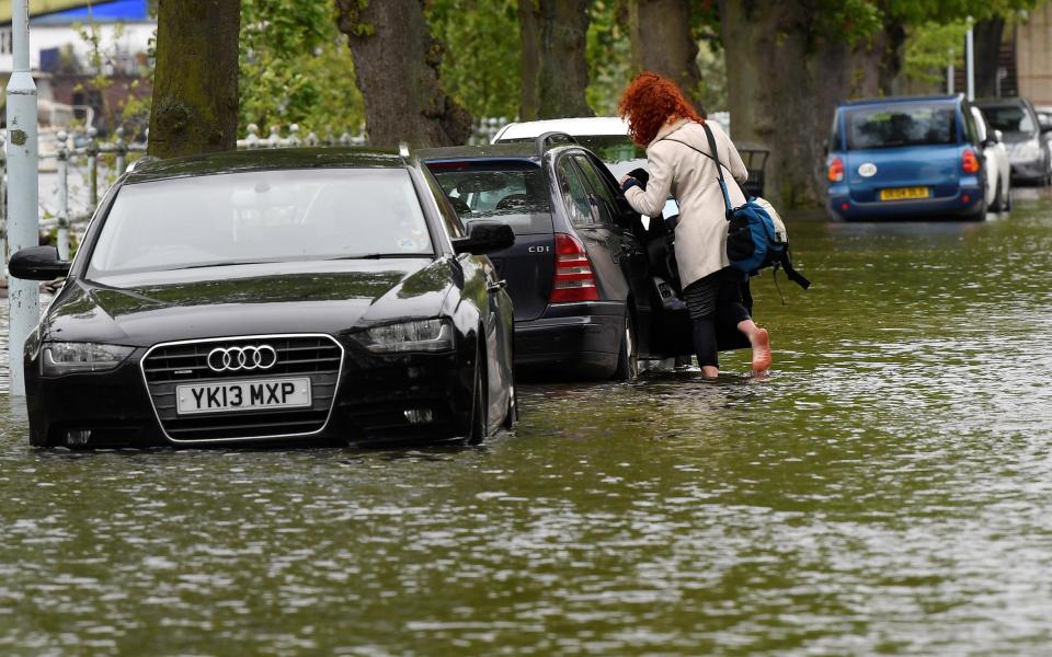  Cars were left submerged in water in London